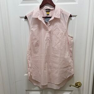 Eddie Bauer Light Pink Sleeveless Blouse
